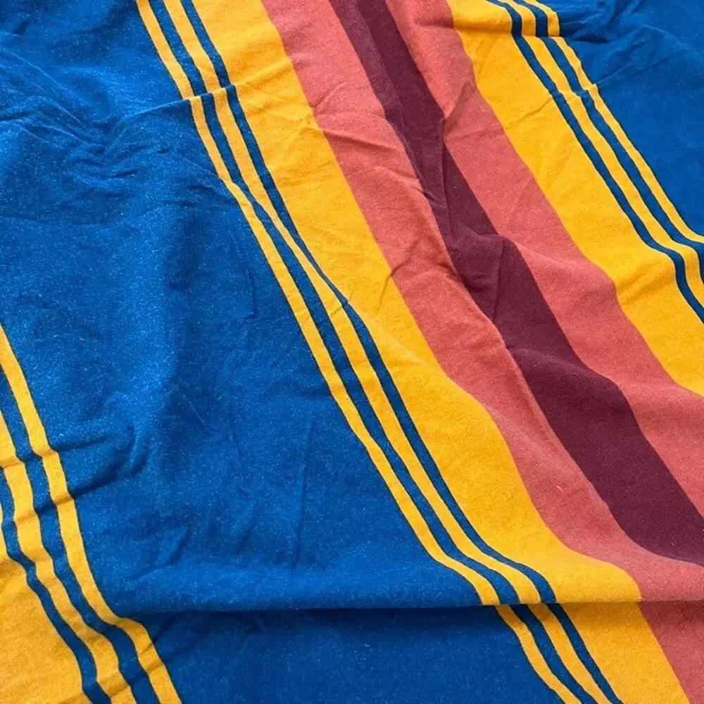 Pendleton Grand Canyon Flannel Fitted Sheet Striped Full/Double 100% Cotton